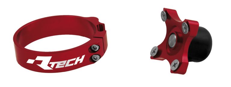 Lift control - pomocník štartu na vidlicu KAYABA - vonkajší priemer 64 mm (250-450 YZ/YZF), RTECH (červený)
