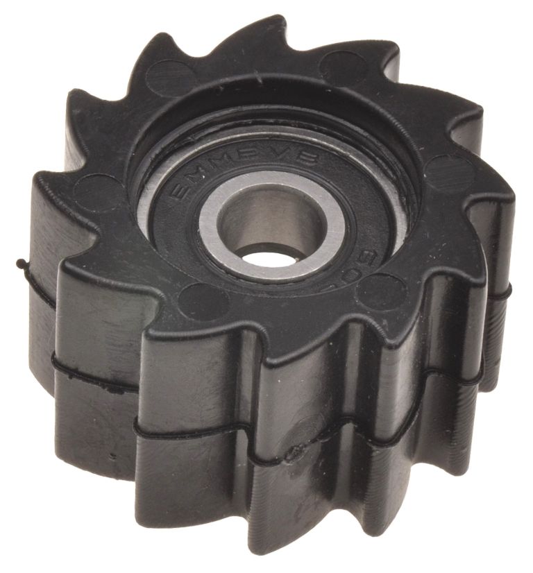 Kladka reťazu Kawasaki, RTECH (čierna, vnútorný priemer 8 mm, vonkajší priemer 38 mm, šírka 23 mm