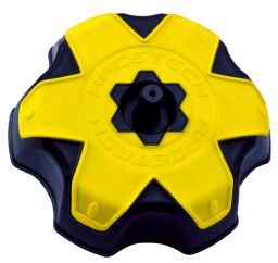 Viečko nádrže Suzuki, RTECH (černá/žlutá)