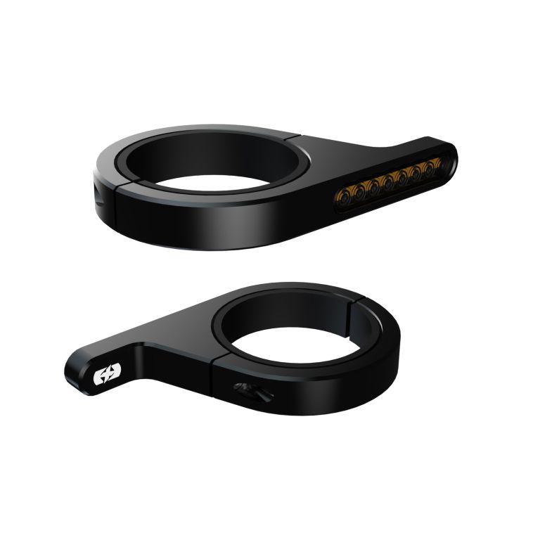 Smerovky na rúrky predné vidlica DarkTurner, OXFORD (black)