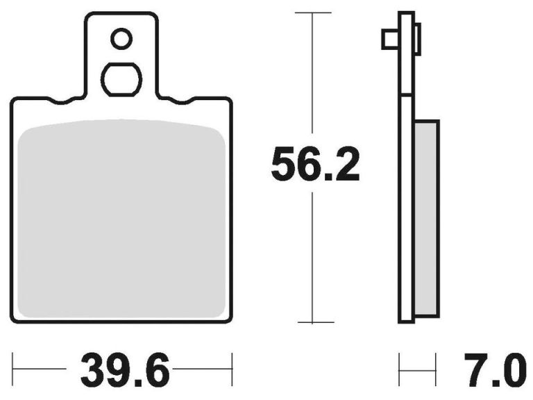 Brzdové doštičky, BRAKING (semi-metalická zmes SM1) 2 ks v balenie