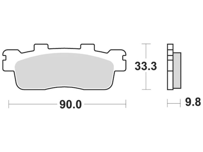 Brzdové doštičky, BRAKING (semi-metalická zmes SM1) 2 ks v balenie