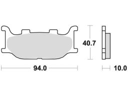 Brzdové doštičky, BRAKING (sinterová zmes CM55) 2 ks v balenie