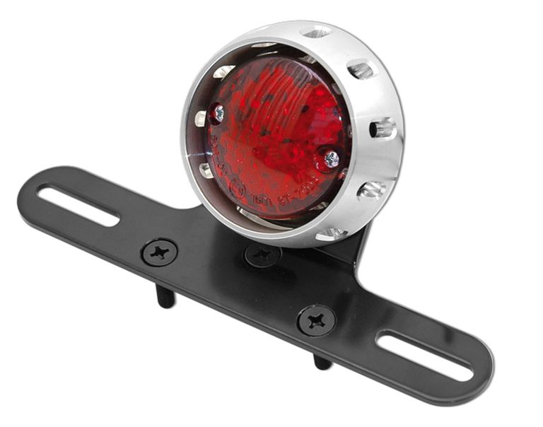 Zadné svetlo LED s osvetlením a držiakom RZ (priemer sklíčka 56 mm, celkem 72 mm)