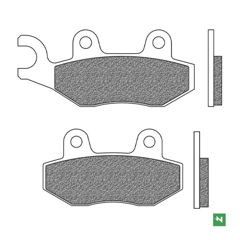 Brzdové doštičky, NEWFREN (zmes SCOOTER ELITE SINTERED) 2 ks v balenie