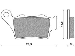 Brzdové doštičky (zmes OFF ROAD DIRT RACE SINTERED) NEWFREN (2 ks v balenie)