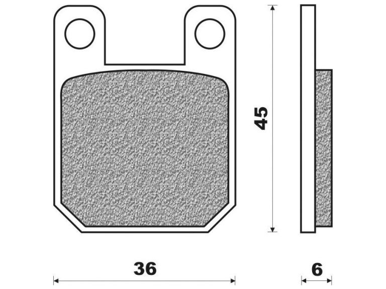 Brzdové doštičky (zmes OFF ROAD DIRT SINTERED) NEWFREN (2 ks v balenie)
