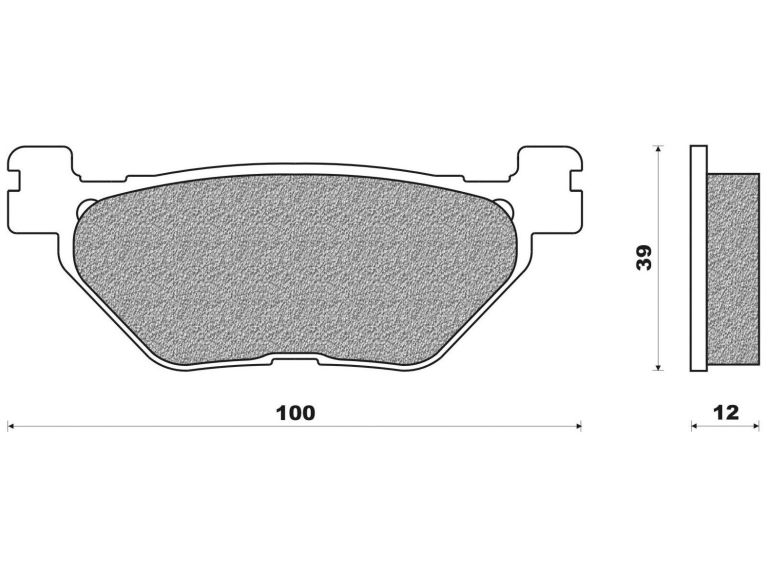 Brzdové doštičky (zmes SCOOTER ELITE SINTERED) NEWFREN (2 ks v balenie)