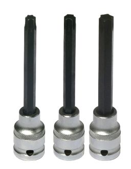Sada torx prodloužených hlavic pre 1/2" ráčnu, BIKESERVICE