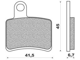 Brzdové doštičky (zmes OFF ROAD DIRT ORGANIC) NEWFREN (2 ks v balenie)