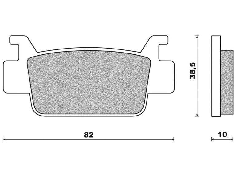 Brzdové doštičky (zmes OFF ROAD ATV SINTERED) NEWFREN (2 ks v balenie)