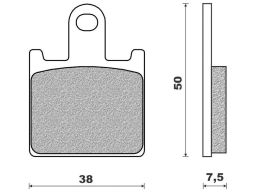 Brzdové doštičky (zmes ROAD TT pre SINTERED) NEWFREN (2 ks v balenie)