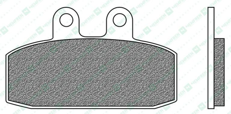 Brzdové doštičky, NEWFREN (zmes SCOOTER ELITE ORGANIC) 2 ks v balenie