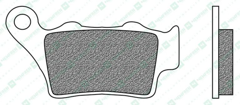 Brzdové doštičky, NEWFREN (zmes OFF ROAD DIRT SINTERED) 2 ks v balenie