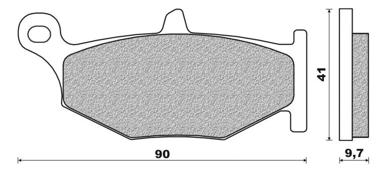 Brzdové doštičky, NEWFREN (zmes ROAD TOURING SINTERED) 2 ks v balenie