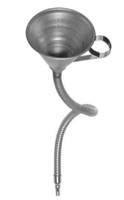 Lievik s 600 mm flexibilné výpustí, BIKESERVICE