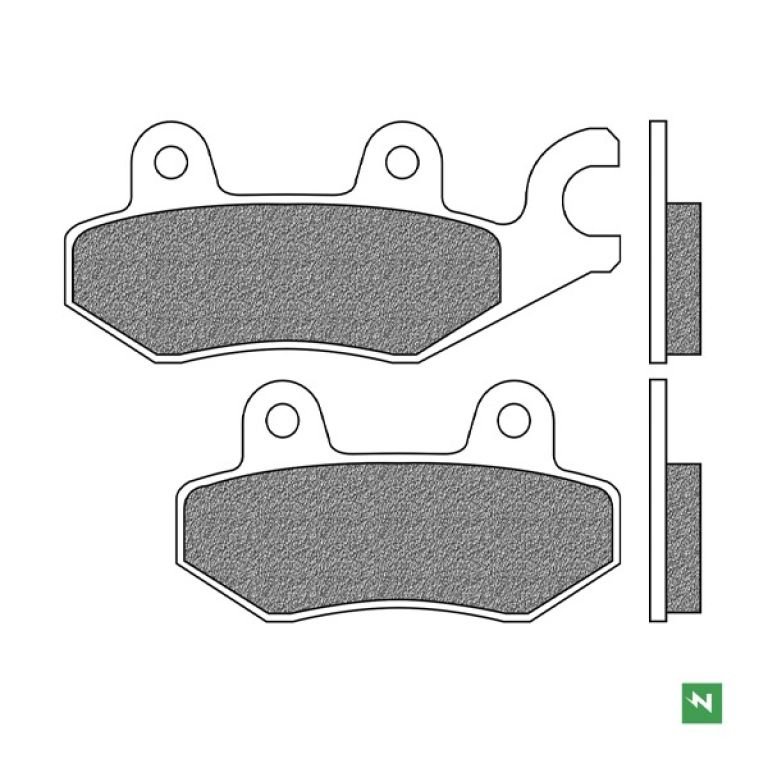 Brzdové doštičky, NEWFREN (zmes SCOOTER ELITE ORGANIC) 2 ks v balenie
