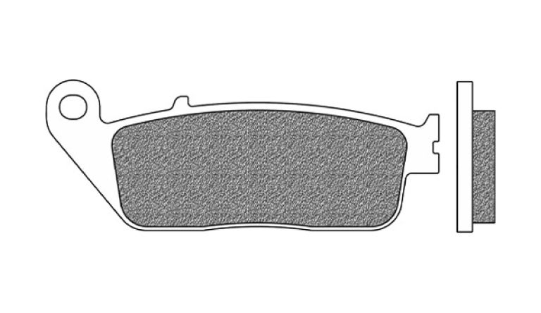 Brzdové doštičky, NEWFREN (zmes SCOOTER ELITE ORGANIC) 2 ks v balenie