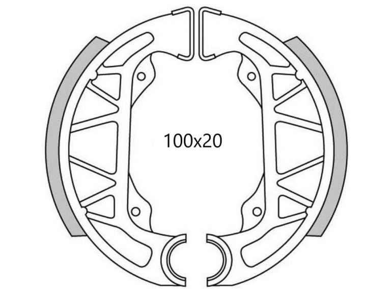 Brzdové obloženie (štandardné materiál) NEWFREN (2 ks v balenie)