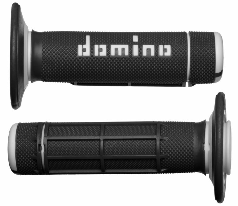 Gripy A020 (offroad) dĺžka 118 mm, DOMINO (čierno-šedé)