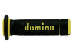 Gripy A180 (ATV) dĺžka 118 + 122 mm, DOMINO (čierno-žlté)