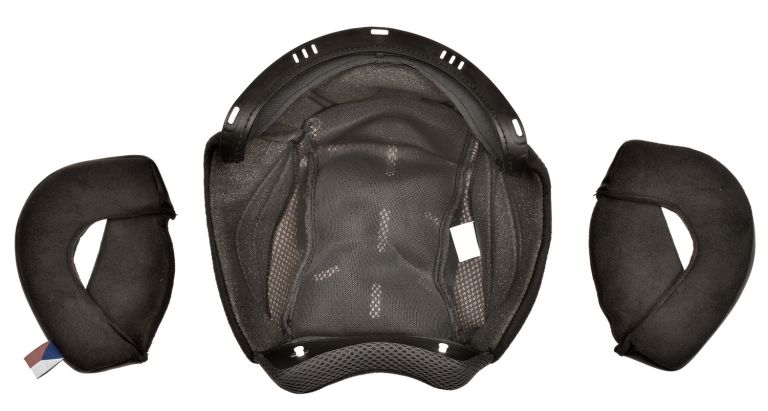 Lícnica a klobúk pre prilby Oxygen 2.0, CASSIDA (černá/šedá)