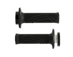 Gripy LOCK-ON D100 (offroad) dĺžka 125/130 mm (4 vačky), DOMINO (čierne)