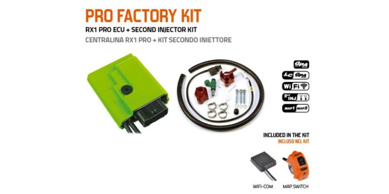 Pre FACTORY KIT riadiaci jednotky GP1 EVO BASIC s druhým vstřikovačem, GET (kit-ECU+WifiCOM+přepínač GPA+vstřikovač č.2)