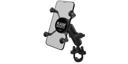 Kompletné sestava držiaku mobilního telefónu X-Grip s objímkou na riadidlá, RAM Mounts