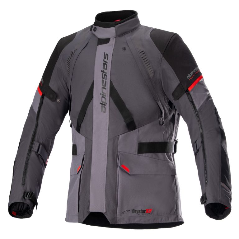 Bunda MONTEIRA DRYSTAR XF, ALPINESTARS (tmavo šedá/černá/červená)