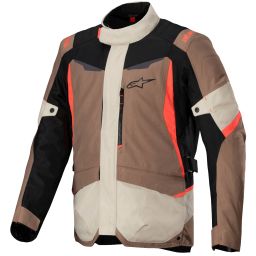 Bunda ST-1 WATERPROOF, ALPINESTARS (tmavá khaki/písková/černá/červená fluo) 2026