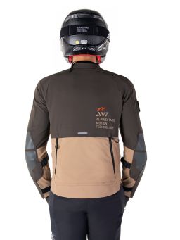 Bunda AMT-8 STRETCH DRYSTAR XF, ALPINESTARS (tmavo hnědá/tmavá khaki) 2026