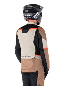 Bunda ST-1 WATERPROOF, ALPINESTARS (tmavá khaki/písková/černá/červená fluo) 2026