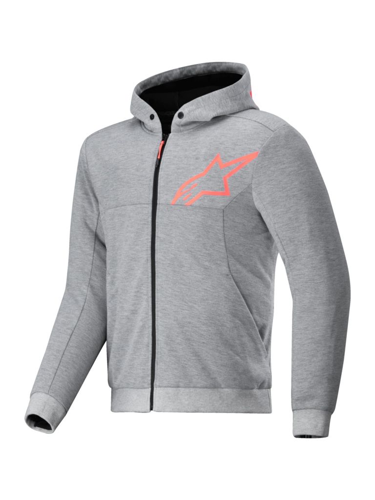 Bunda CHROME V2 Šport, ALPINESTARS (šedá/červená fluo) 2026
