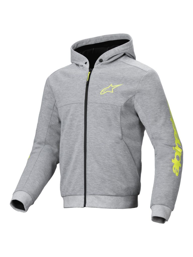 Bunda CHROME V2 Šport, ALPINESTARS (šedá/žlutá fluo) 2026