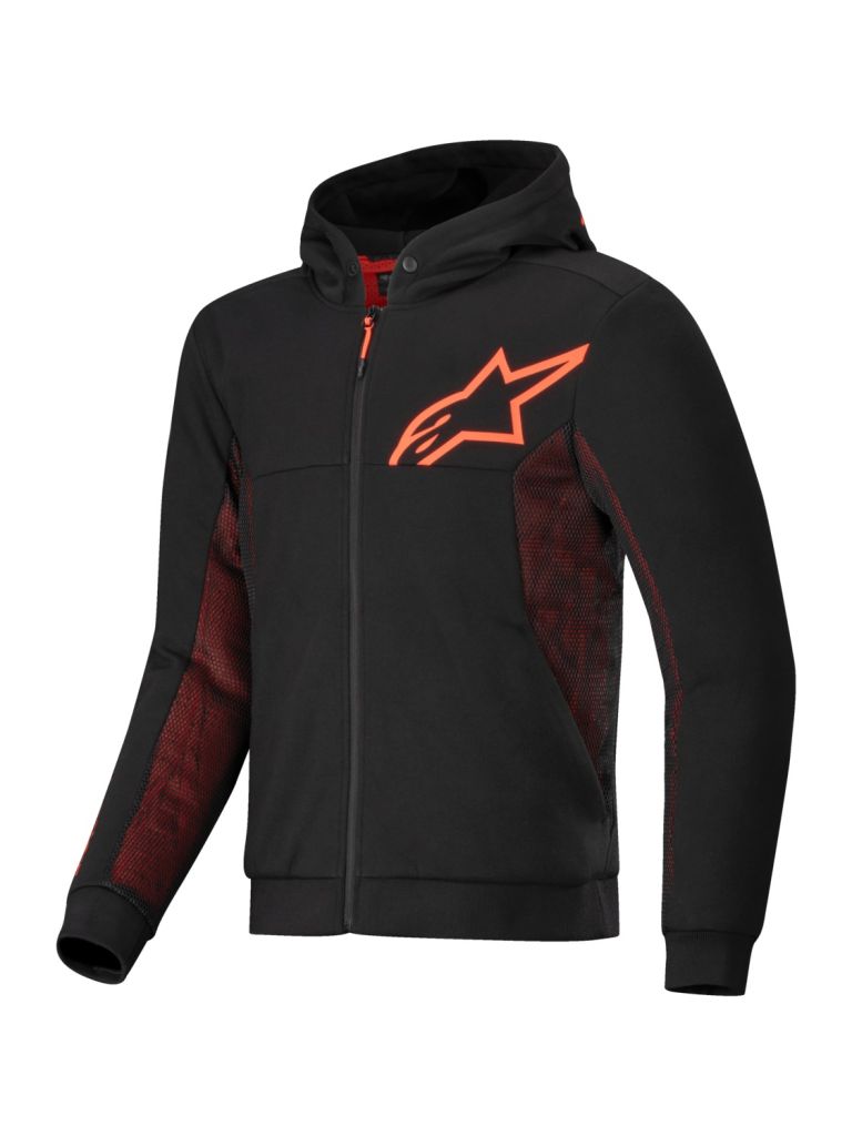 Bunda CHROME AIR Šport, ALPINESTARS (černá/červená fluo) 2026