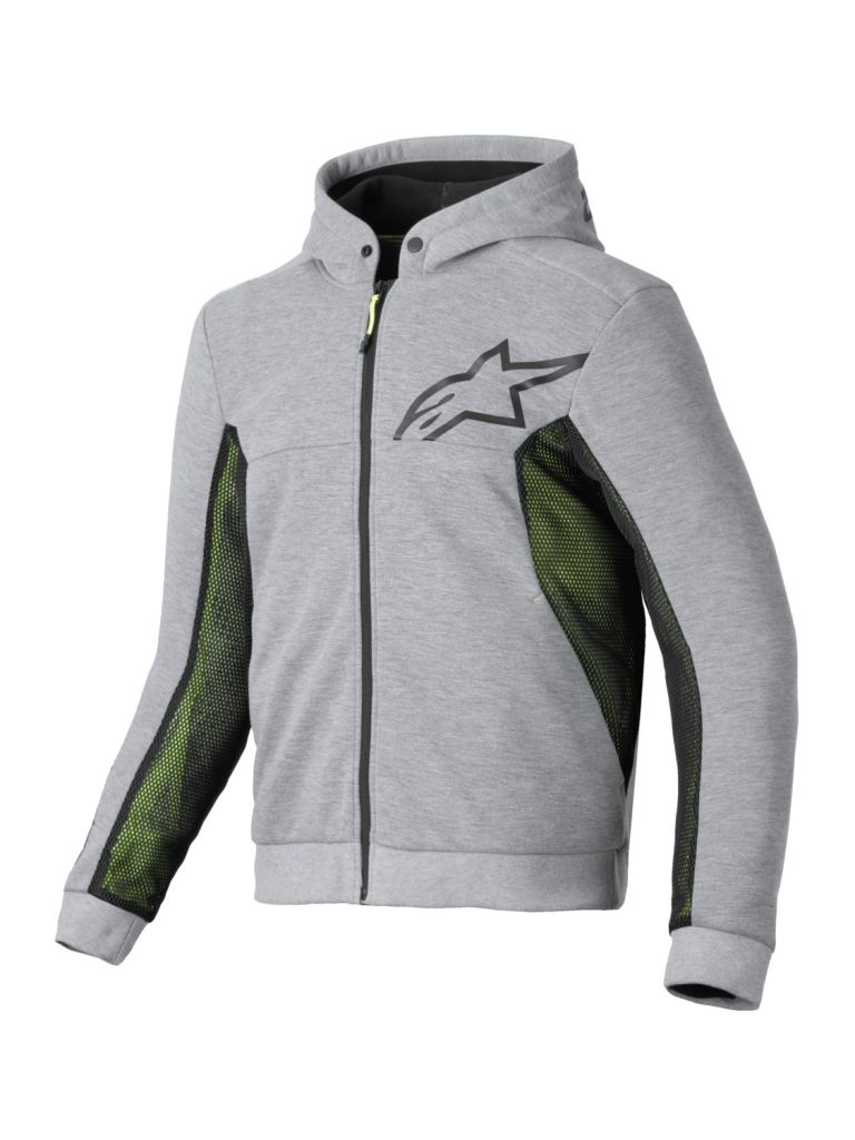 Bunda CHROME AIR Šport, ALPINESTARS (šedá/černá/žlutá fluo) 2026