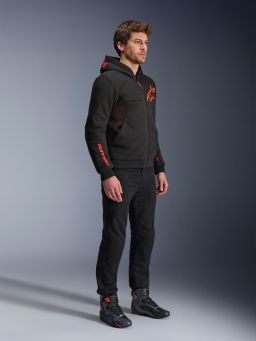 Bunda CHROME AIR Šport, ALPINESTARS (černá/červená fluo) 2026