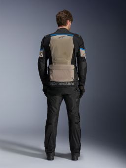 Bunda ANDES AIR DRYSTAR, ALPINESTARS (černá/šedo zelená/modrá) 2026