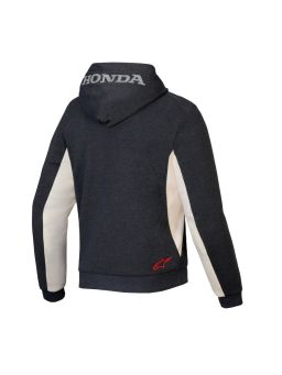 Bunda CHROME V3 Šport HOODIE HONDA kolekce, ALPINESTARS (tmavo šedá/krémová/červená) 2026