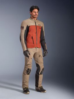 Bunda AMT-8 STRETCH DRYSTAR XF, ALPINESTARS (hnědá/oranžová/černá) 2026