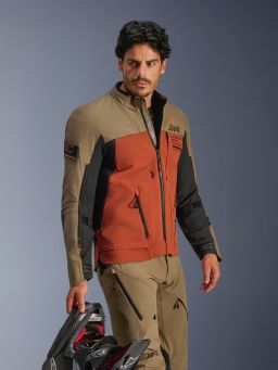 Bunda AMT-8 STRETCH DRYSTAR XF, ALPINESTARS (hnědá/oranžová/černá) 2026