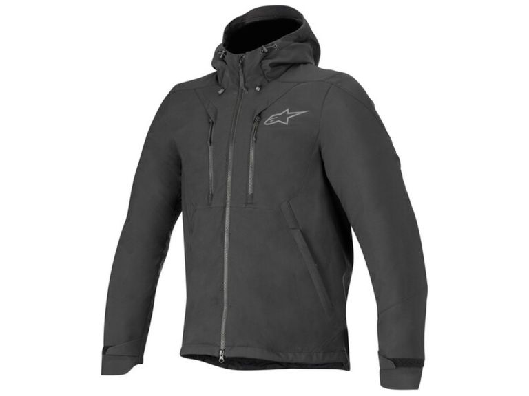 Bunda DOMINO TECH HOODIE, ALPINESTARS (čierna) 2026