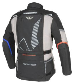 Bunda Trail, AYRTON (svetle šedá/černá/red/modrá/šedá) 2026