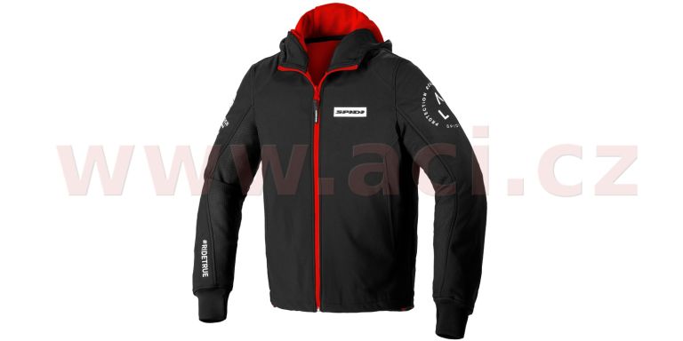 Mikina HOODIE ARMOR EVO, SPIDI (černá/červená)