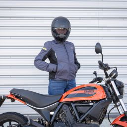 Bunda VALENCIA 2D 3.0, OXFORD, dámska (černá/šedá)