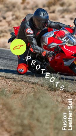 Jednodielna kombinéza FUSION, TECH-AIR kompatibilný, ALPINESTARS (černá/červená fluo)