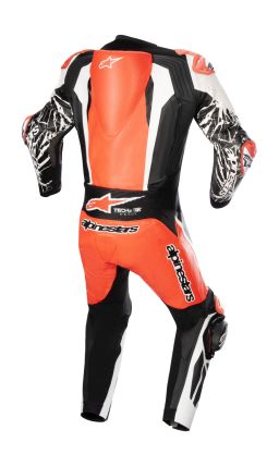 Jednodielna kombinéza RACING ABSOLUTE 2, TECH-AIR kompatibilný, ALPINESTARS (červená fluo/bílá/černá) 2026