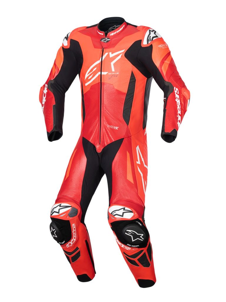 Jednodielna kombinéza GP PLUS V4 SPRINT, TECH-AIR kompatibilný, ALPINESTARS (červená fluo/červená/bílá/černá) 2026