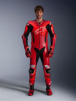 Jednodielna kombinéza GP PLUS V4 SPRINT, TECH-AIR kompatibilný, ALPINESTARS (červená fluo/červená/bílá/černá) 2026
